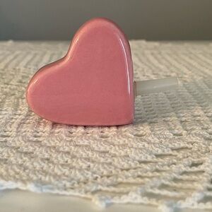 Nora Fleming RETIRED Pink Heart Mini